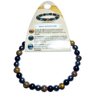 Pulsera elástica triple protección