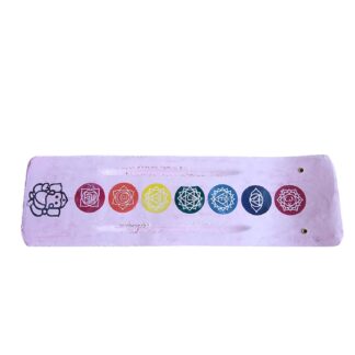 Portaincienso tabla doble rosa