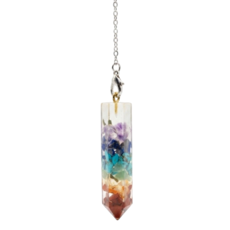 Péndulo de orgonita 7 chakras